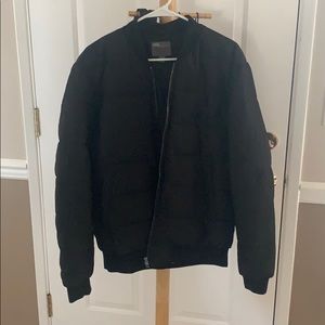 Black bomber jacket